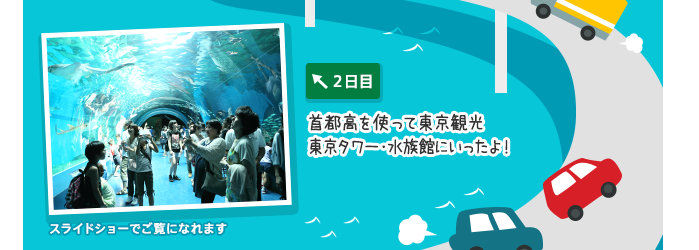首都高を使って東京観光 東京タワー・水族館・浅草にいったよ！